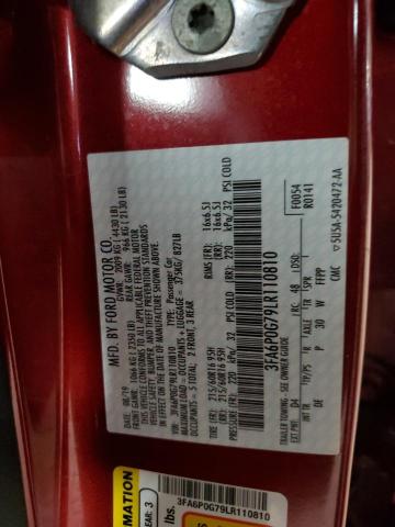 2020 FORD FUSION S - 3FA6P0G79LR110810