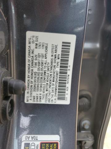 2016 HONDA CR-V EXL 2HKRM3H72GH535827