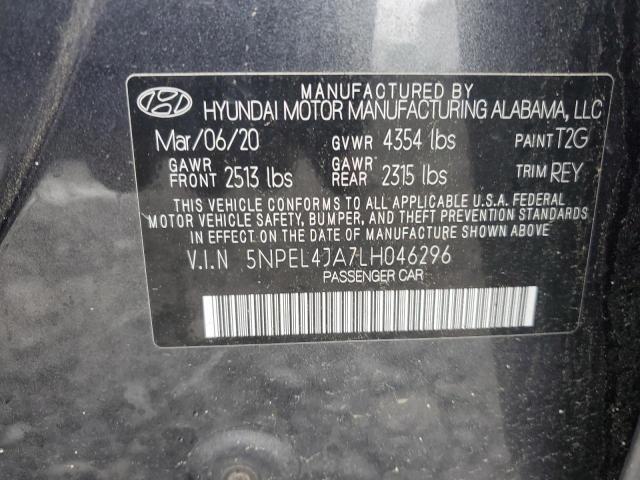2020 HYUNDAI SONATA SEL - 5NPEL4JA7LH046296