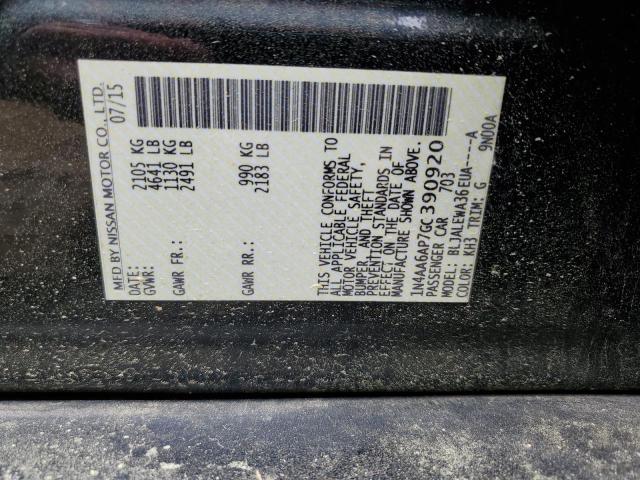 2016 NISSAN MAXIMA 3.5 - 1N4AA6AP7GC390920