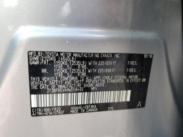 2017 TOYOTA RAV4 LE - 2T3BFREV4HW559445