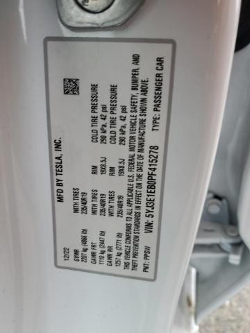 2023 TESLA MODEL 3 5YJ3E1EB0PF415278