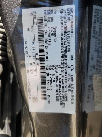 2018 FORD FOCUS SEL - 1FADP3M23JL240658
