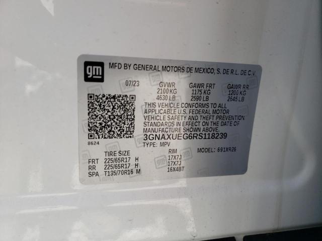 2024 CHEVROLET EQUINOX LT - 3GNAXUEG6RS118239