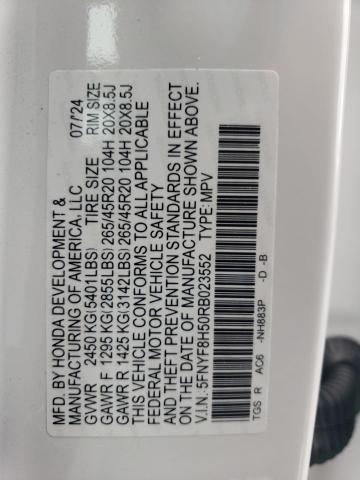2024 HONDA PASSPORT E - 5FNYF8H50RB023552