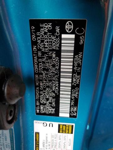 2020 TOYOTA PRIUS PRIM - JTDKARFP7L3140239