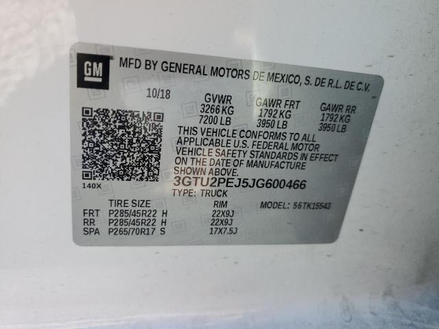 2018 GMC SIERRA K15 - 3GTU2PEJ5JG600466