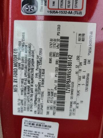2010 FORD MUSTANG - 1ZVBP8AN9A5180142