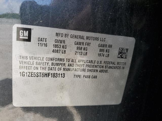 2017 CHEVROLET MALIBU LT - 1G1ZE5ST6HF183113