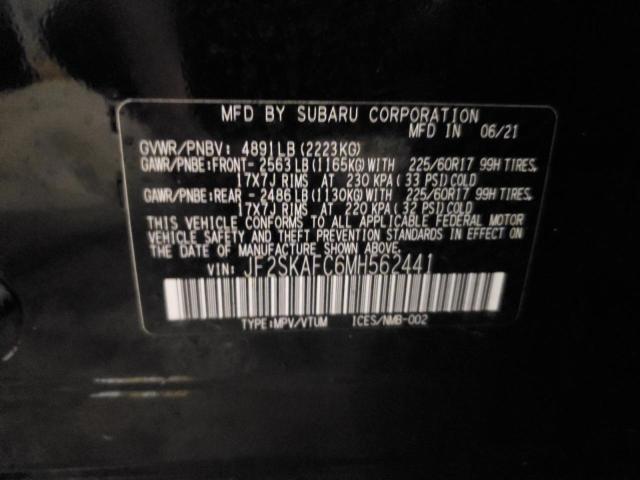 2021 SUBARU FORESTER P JF2SKAFC6MH562441