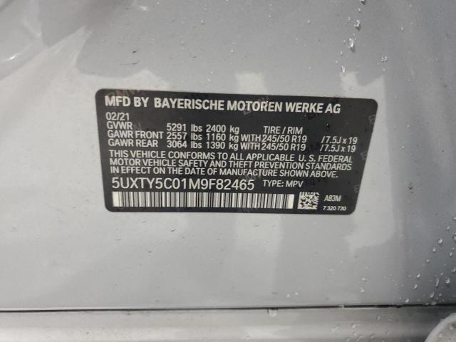 2021 BMW X3 XDRIVE3 - 5UXTY5C01M9F82465