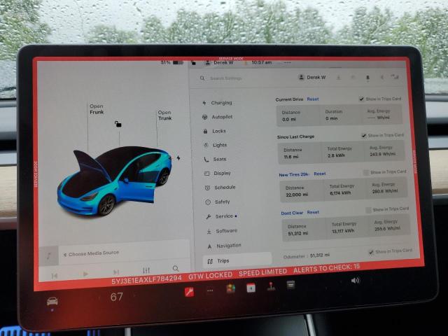 2020 TESLA MODEL 3 - 5YJ3E1EAXLF784294