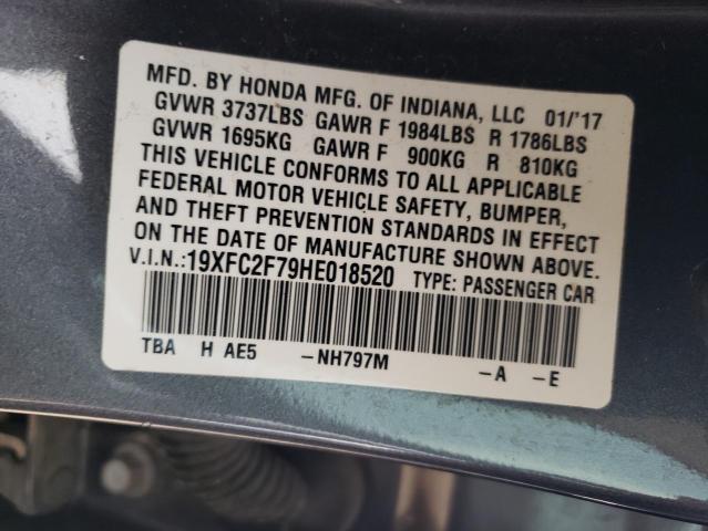 2017 HONDA CIVIC EX - 19XFC2F79HE018520