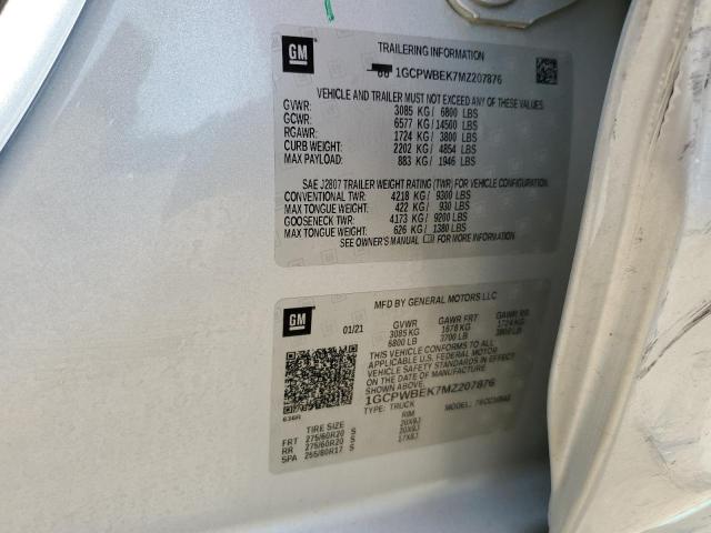 2021 CHEVROLET SILVERADO #3285695680