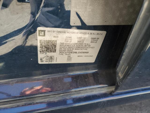 2020 CHEVROLET SILVERADO 3GCUYDED6LG438969
