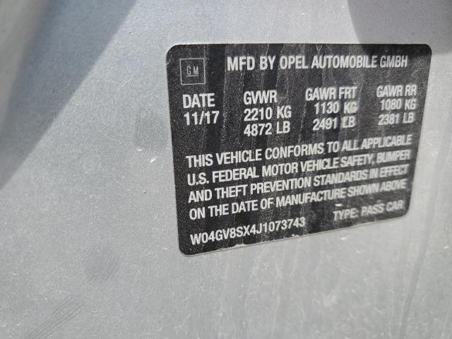 2018 BUICK REGAL TOUR W04GV8SX4J1073743