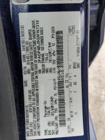 2016 FORD FIESTA SE - 3FADP4BJ5GM167316