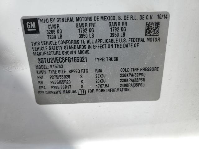 2015 GMC SIERRA K15 - 3GTU2VEC8FG165021