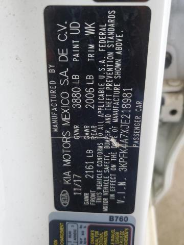 2018 KIA FORTE LX - 3KPFK4A7XJE218981