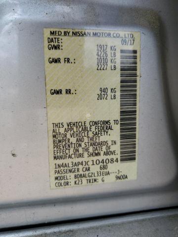 2018 NISSAN ALTIMA 2.5 - 1N4AL3AP4JC104084