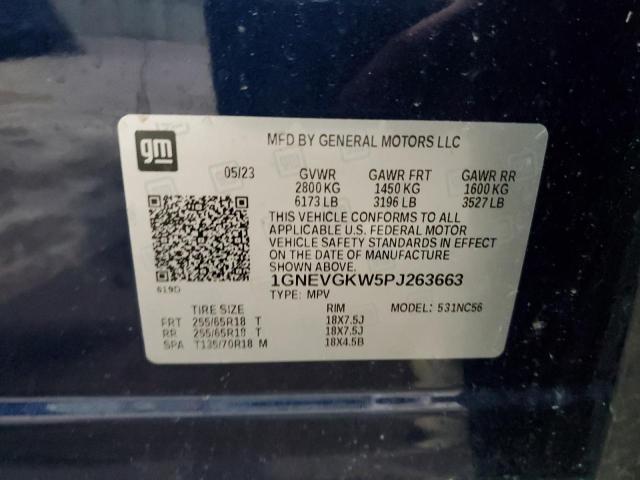 2023 CHEVROLET TRAVERSE L - 1GNEVGKW5PJ263663