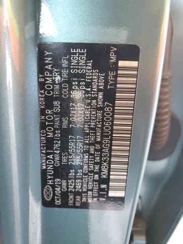 2020 HYUNDAI KONA LIMIT - KM8K33AG9LU060087