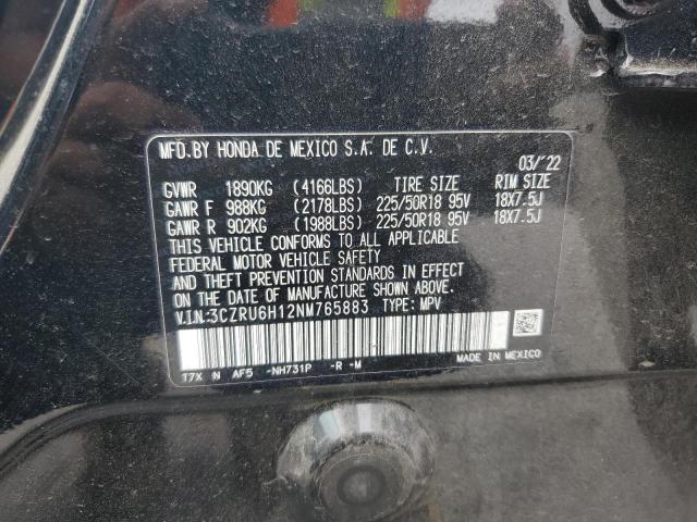 2022 HONDA HR-V SPORT - 3CZRU6H12NM765883