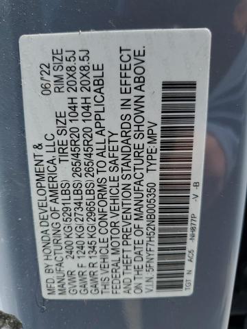 2022 HONDA PASSPORT E - 5FNYF7H52NB005350