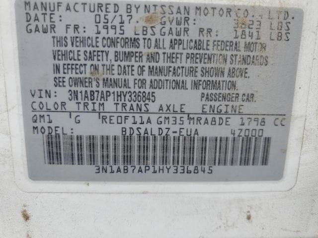 2017 NISSAN SENTRA S - 3N1AB7AP1HY336845
