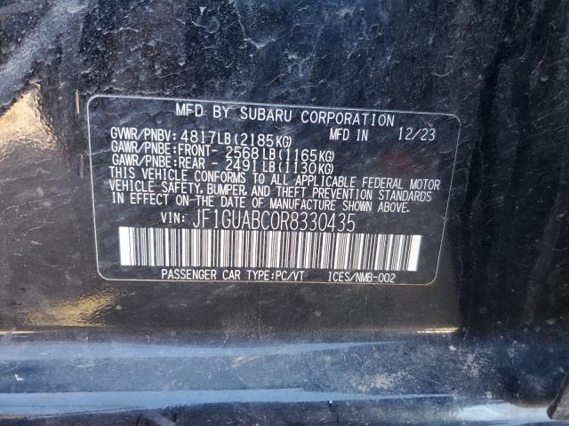2024 SUBARU IMPREZA - JF1GUABC0R8330435