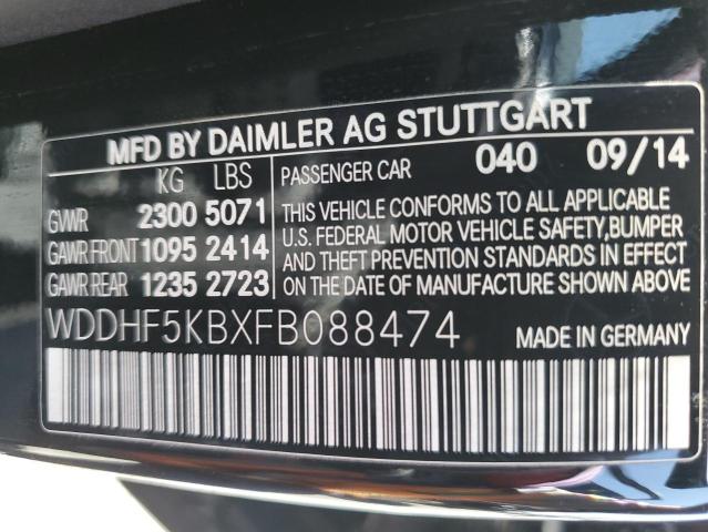 2015 MERCEDES-BENZ E 350 WDDHF5KBXFB088474