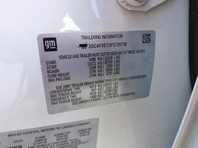 2023 CHEVROLET SILVERADO 2GC4YVEY3P1720736