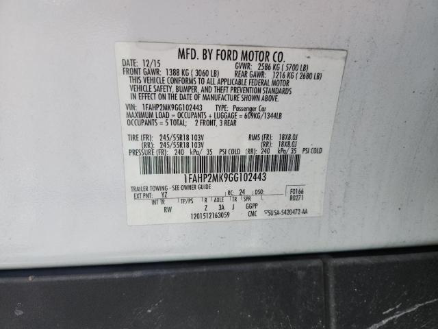 2016 FORD TAURUS POL 1FAHP2MK9GG102443