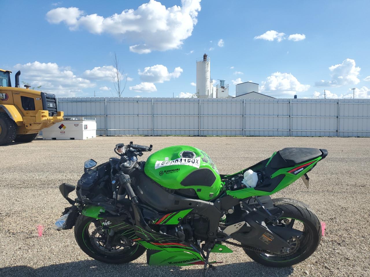 Used 2023 Kawasaki Zx636 k JKBZXJH12PA017334 from Salvage Auction USA