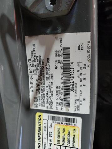 2015 LINCOLN MKZ 3LN6L2JK2FR603114