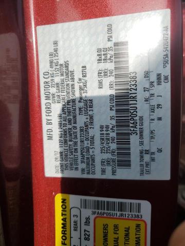 2018 FORD FUSION TIT - 3FA6P0SU1JR123383