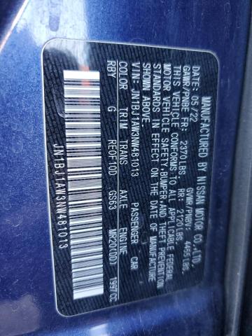2022 NISSAN ROGUE SPOR - JN1BJ1AW3NW481013