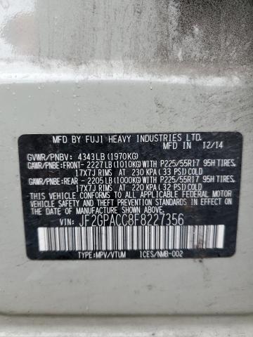 2015 SUBARU XV CROSSTR JF2GPACC8F8227356