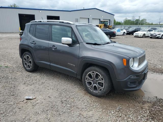 Vin: zaccjadt1gpc91200, lot: 57720475, jeep renegade limited 20164