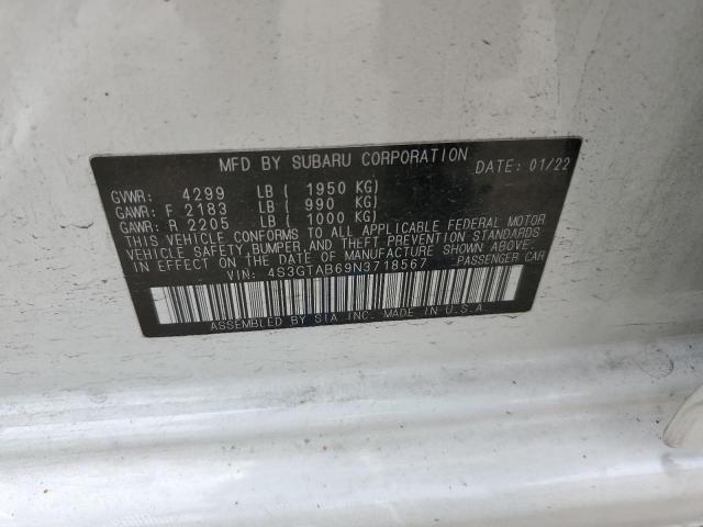 2022 SUBARU IMPREZA 4S3GTAB69N3718567