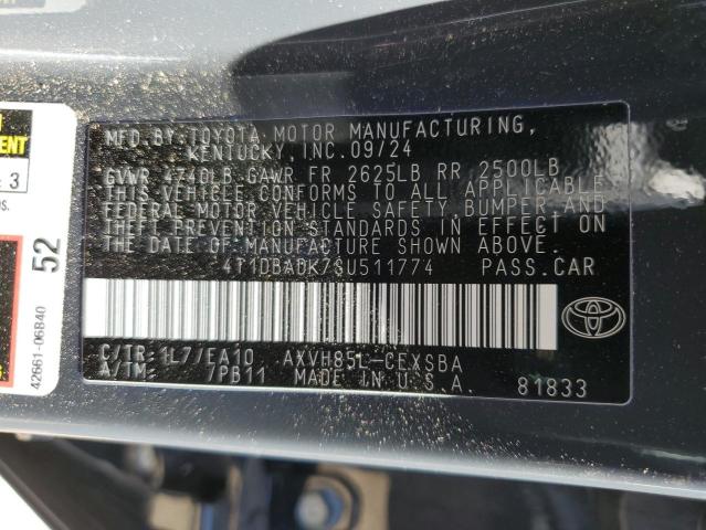 2025 TOYOTA CAMRY XSE 4T1DBADK7SU511774