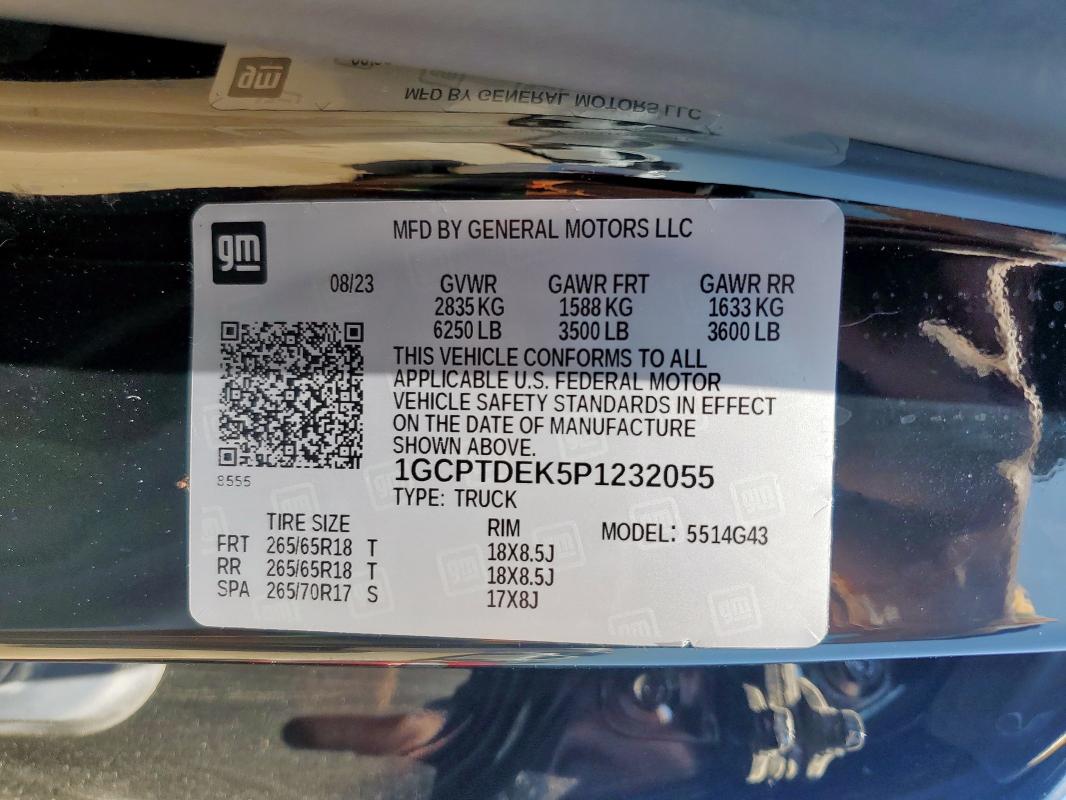 2023 CHEVROLET COLORADO Z - 1GCPTDEK5P1232055