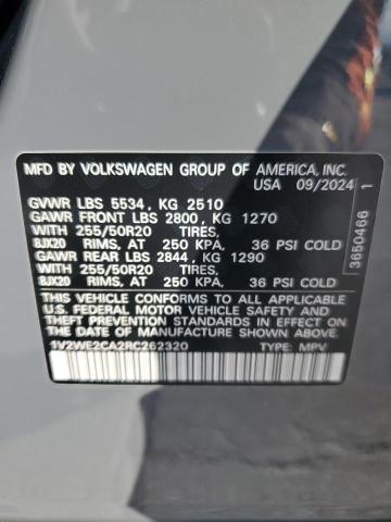 2024 VOLKSWAGEN ATLAS CROS - 1V2WE2CA2RC262320