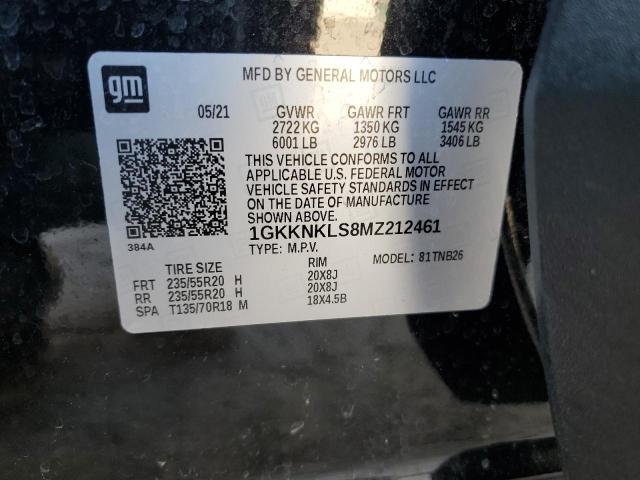 2021 GMC ACADIA SLE - 1GKKNKLS8MZ212461