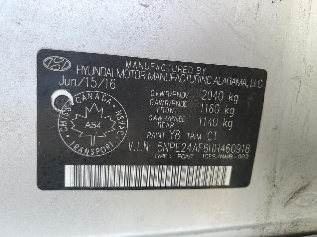 2017 HYUNDAI SONATA SE - 5NPE24AF6HH460918