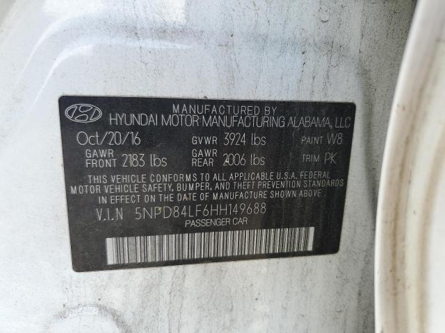 2017 HYUNDAI ELANTRA SE - 5NPD84LF6HH149688