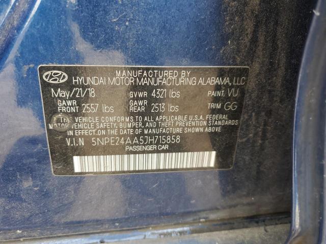 2018 HYUNDAI SONATA ECO 5NPE24AA5JH715858