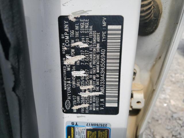 2017 HYUNDAI TUCSON LIM - KM8J33A43HU506940