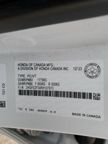 2024 HONDA CIVIC EX 2HGFE2F34RH107913