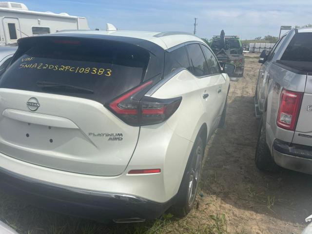 Vin: 5n1az2ds2pc108383, lot: 54561335, nissan murano platinum 20233